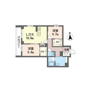 ドリームヒルズ【2階】の間取り