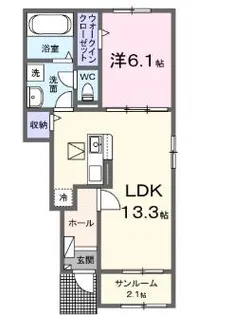 メゾン・ド・アイ【1階】の間取り