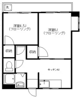 第一長門ビル【6階】の間取り