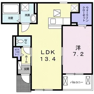エキタシオン【1階】の間取り