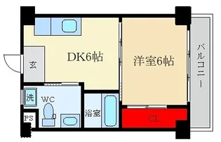 香里ヶ丘ビル【3階】の間取り