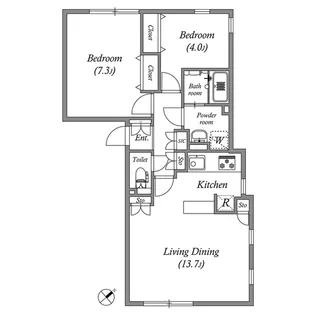 PASEO高田馬場III【3階】の間取り