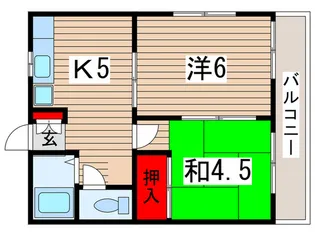 ツインハイムST・B【1階】の間取り