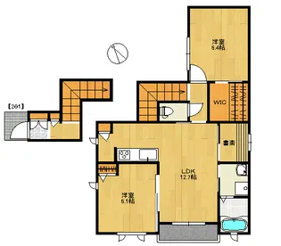 プリムヴェール【2階】の間取り