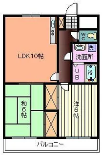 ラフォーレ中浦和II【2階】の間取り