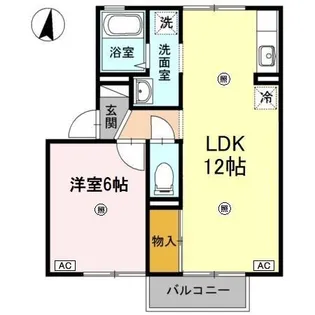 エトア一ルA【2階】の間取り