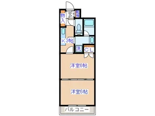 プレジュ-ル八乙女【6階】の間取り