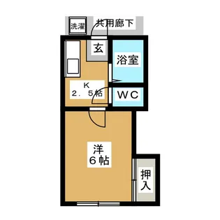 羽生ハイツ【1階】の間取り