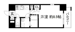 エスリード烏丸五条駅前【4階】の間取り