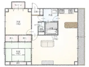 ゾンネハイム西野口【6階】の間取り