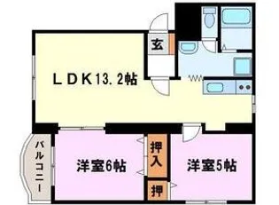 サンライズC【2階】の間取り