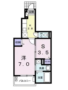 ブロッサムスクエア【1階】の間取り