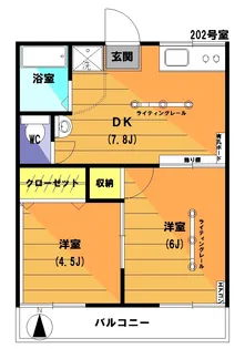 あやめ荘【2階】の間取り