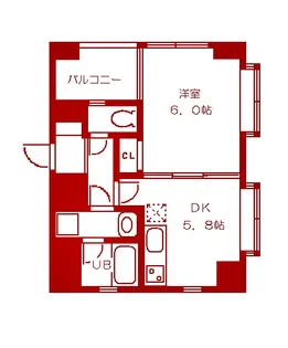 藤カルティエ【9階】の間取り