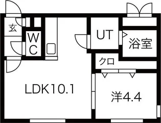 BUONA FORTUNA ASABU【2階】の間取り