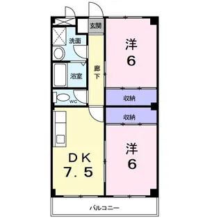 ハミングバートII【2階】の間取り