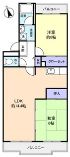 ロイヤルグリーン八千代2号棟【2階】の間取り