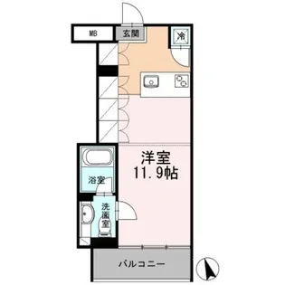 カスタリア目黒長者丸【3階】の間取り