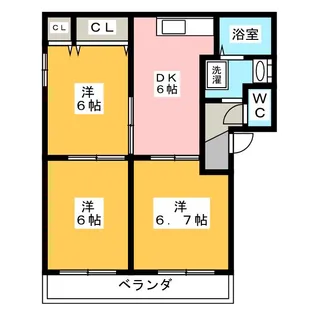 カトル・ドゥ II【1階】の間取り