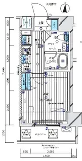 メインステージ三ノ輪EAST【2階】の間取り