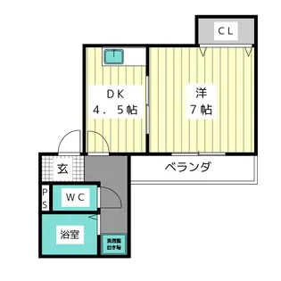 グランドハイツ社台【2階】の間取り