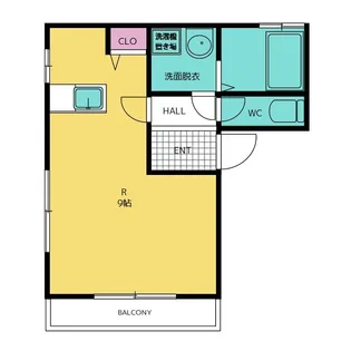 リヴェールコート花田【1階】の間取り