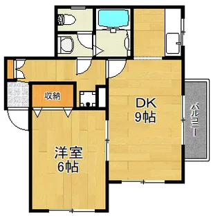 メゾンカルミア【2階】の間取り