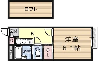 レオパレスレジデンス南春日丘【1階】の間取り