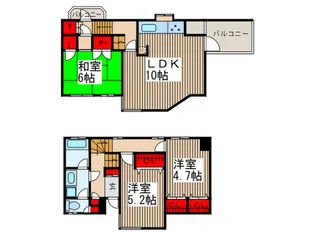 ザ・ルネサンスヒルズII【2階】の間取り