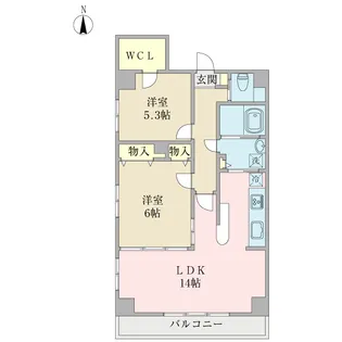 フェア・ウインド南葛西【4階】の間取り