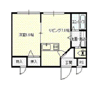 ラ・マルーヤ【2階】の間取り