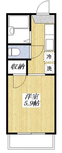 クレストハウス【1階】の間取り