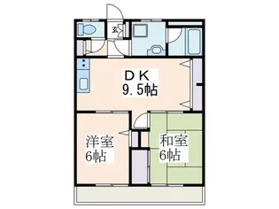 グリーンヒル藤が丘D【4階】の間取り