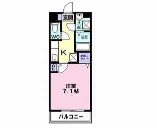 PATIO de.二条城【1階】の間取り