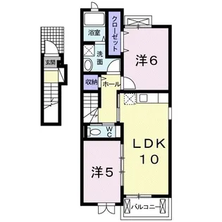 フェデール A【2階】の間取り