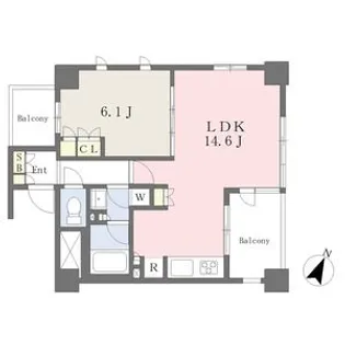 グランディ八山田【5階】の間取り