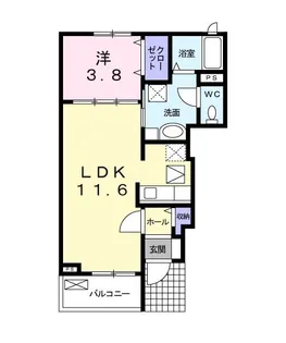 アウローラII【1階】の間取り