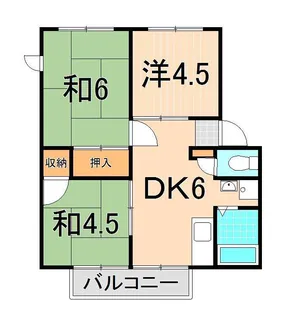 サンヴィレッジ綾瀬C【2階】の間取り