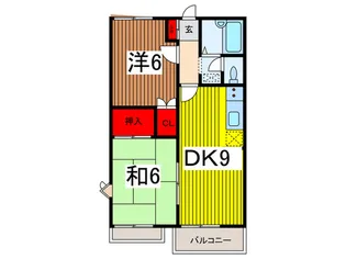グランハイム関根 壱番館【2階】の間取り