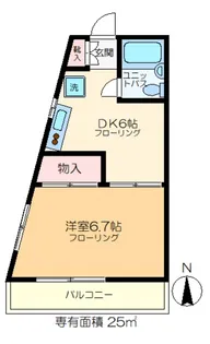 プリンセス アヤセ【3階】の間取り