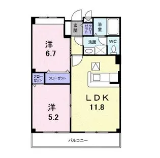 ボナール【1階】の間取り