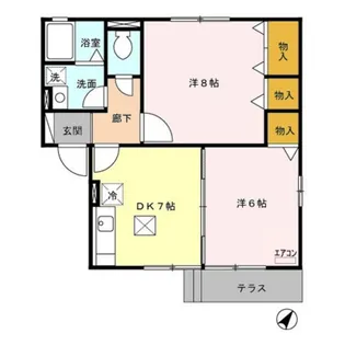 アルクール B【1階】の間取り