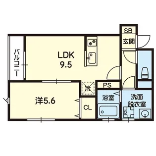 ESTASIA UTO A【1階】の間取り