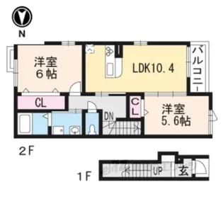 カーザミアVI【2階】の間取り