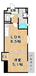 ラモーナ大和田【2階】の間取り
