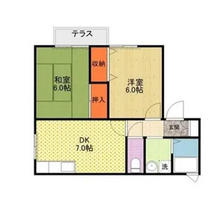 マリノス竹松本町 A【1階】の間取り