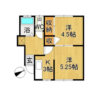 東長町レジデンス【1階】の間取り