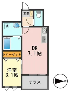プレミアムコートアネックス【1階】の間取り