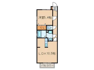 アヴィオン【2階】の間取り