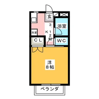 シャトルハイツ【1階】の間取り